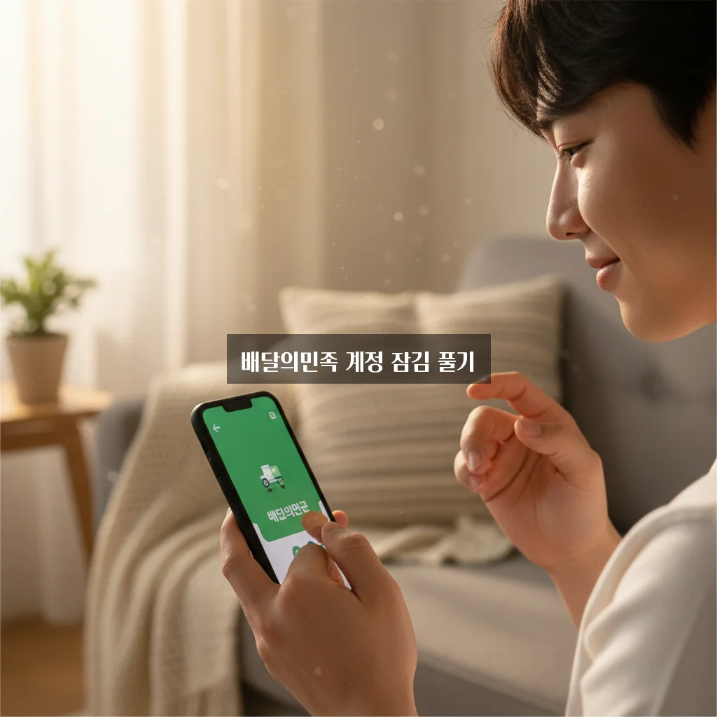 배달의민족 계정 잠김 풀기 관련 이미지 1