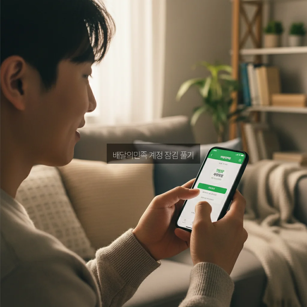 배달의민족 계정 잠김 풀기 관련 이미지 3