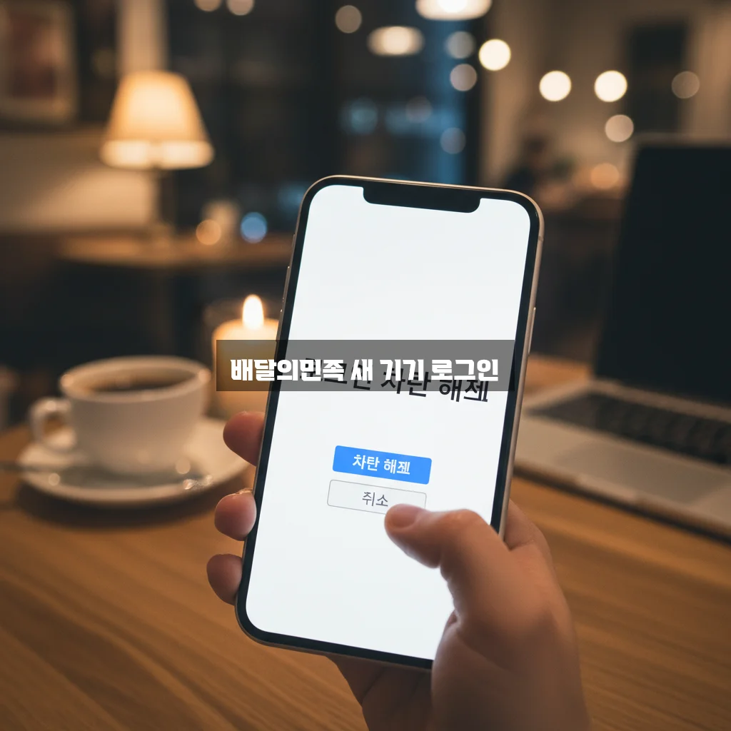 배달의민족 새 기기 로그인 차단 해제 관련 이미지 2