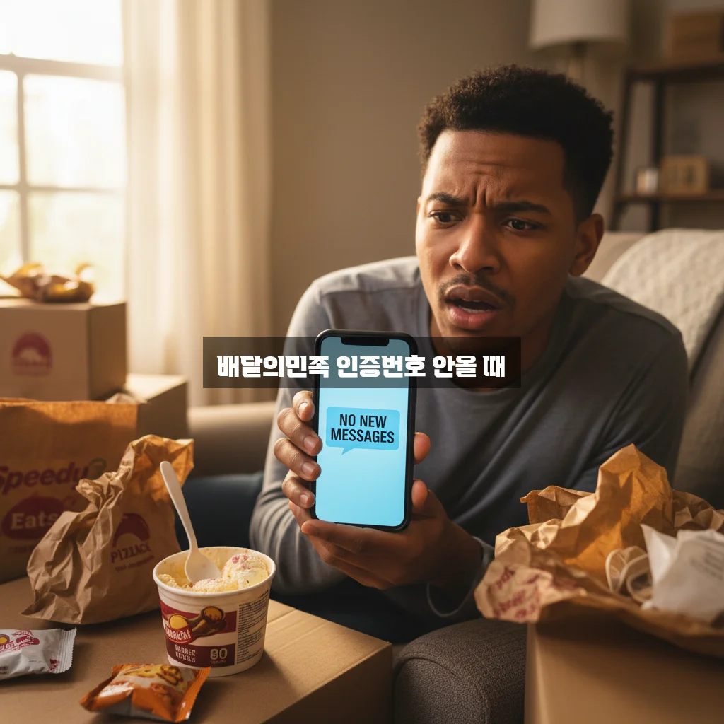 배달의민족 인증번호 안올 때 관련 이미지 1