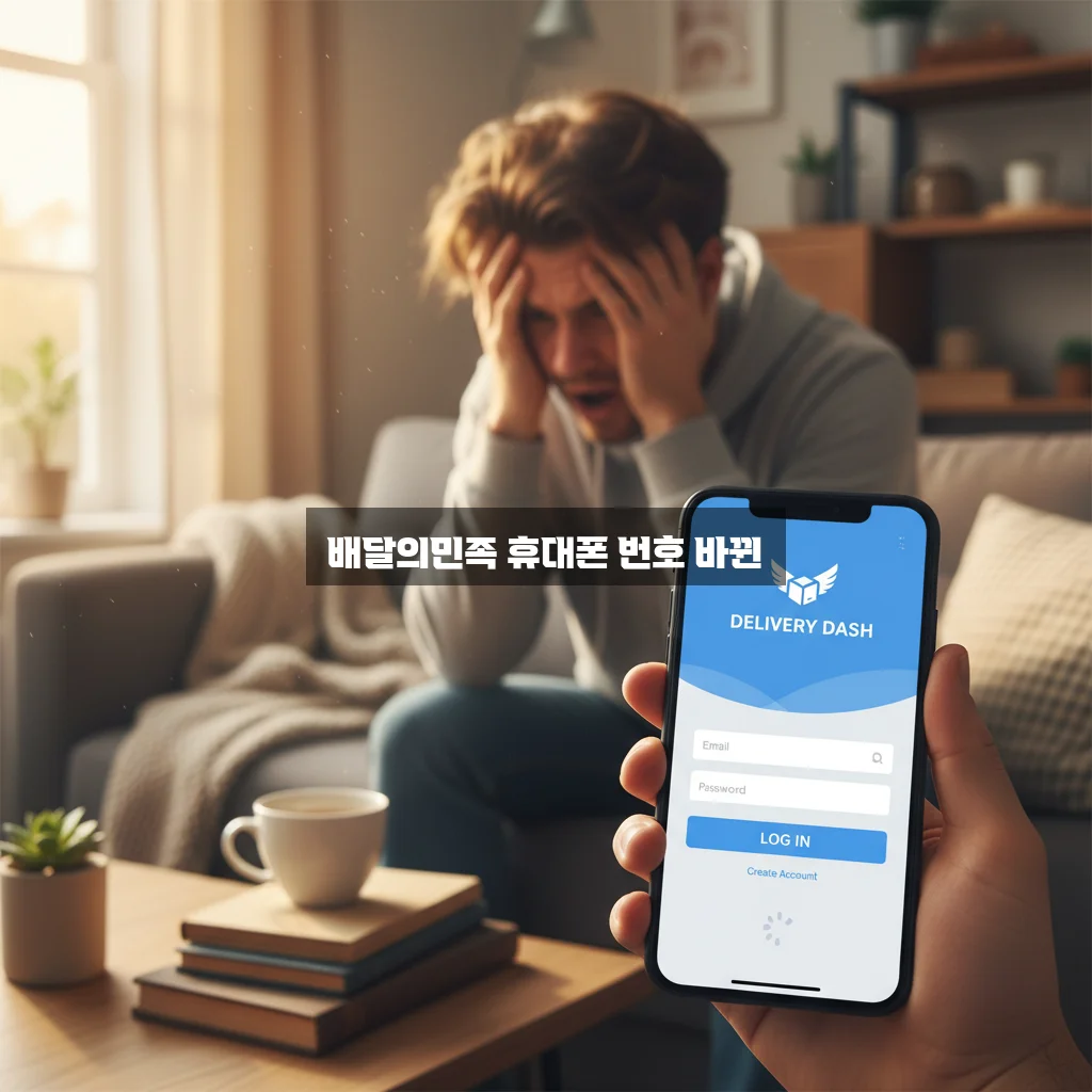 배달의민족 휴대폰 번호 바뀐 뒤 로그인 문제 관련 이미지 1