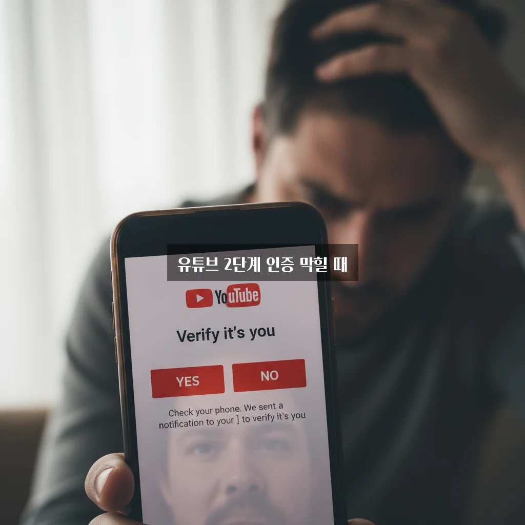 유튜브 2단계 인증 막힐 때 해결법 관련 이미지 1