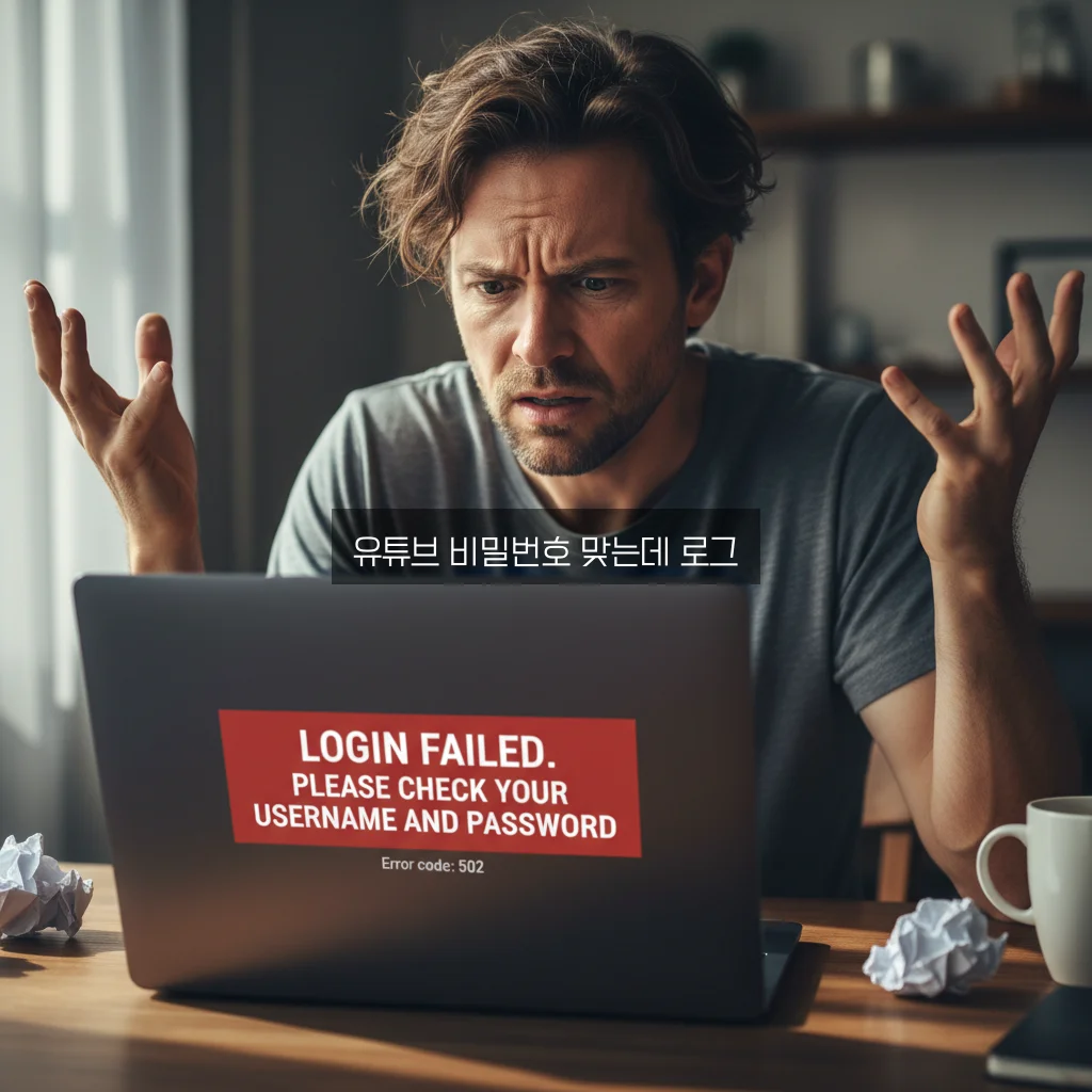 유튜브 비밀번호 맞는데 로그인 실패 관련 이미지 2