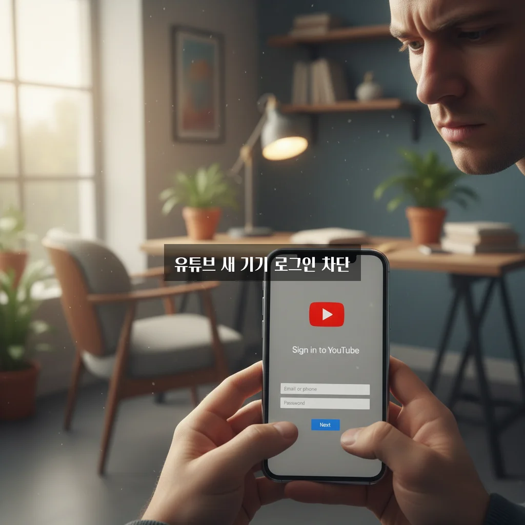 유튜브 새 기기 로그인 차단 해제 관련 이미지 1