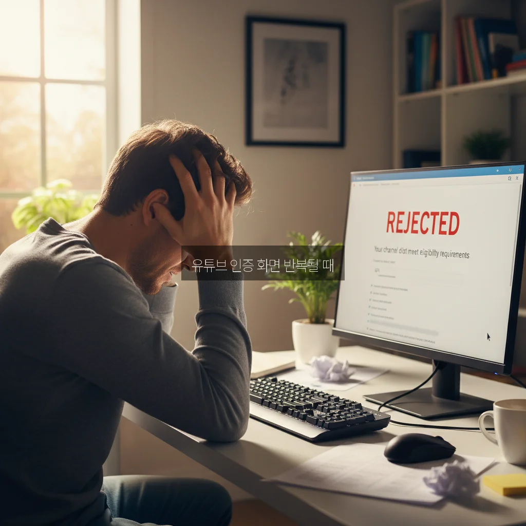 유튜브 인증 화면 반복될 때 관련 이미지 2
