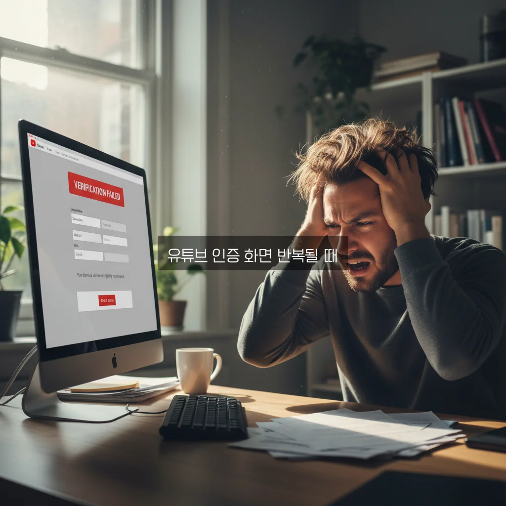 유튜브 인증 화면 반복될 때 관련 이미지 3