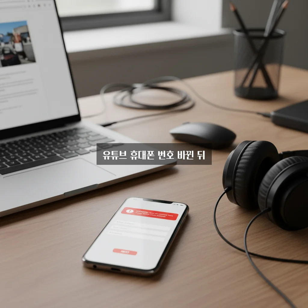 유튜브 휴대폰 번호 바뀐 뒤 로그인 문제 관련 이미지 1