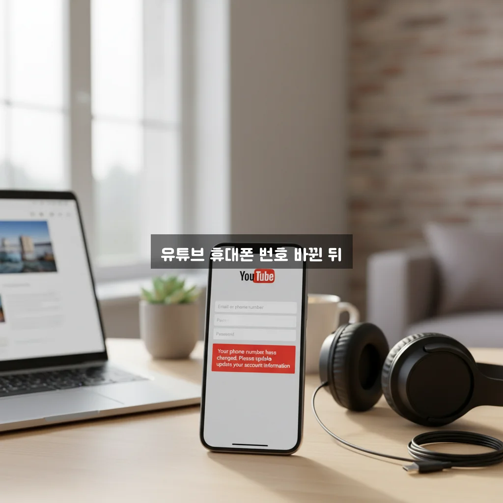 유튜브 휴대폰 번호 바뀐 뒤 로그인 문제 관련 이미지 3