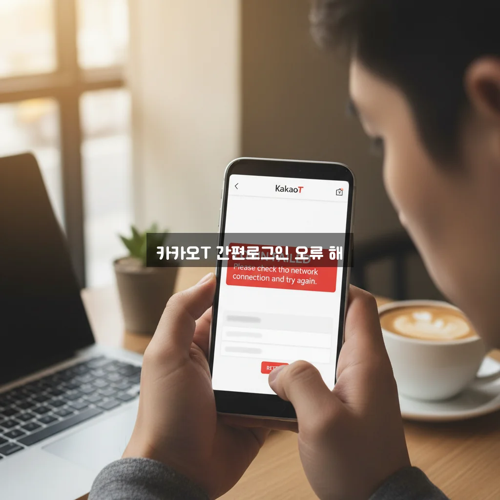 카카오T 간편로그인 오류 해결 관련 이미지 1
