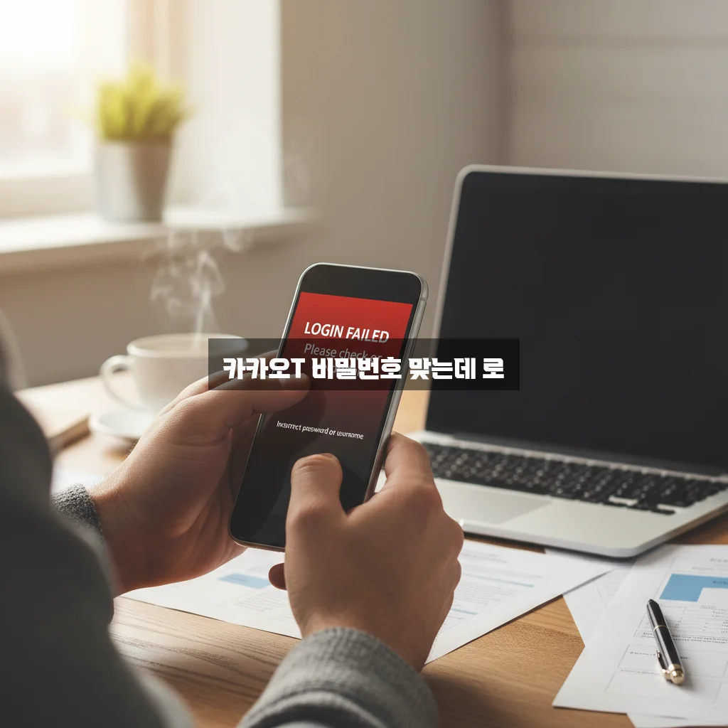 카카오T 비밀번호 맞는데 로그인 실패 관련 이미지 3