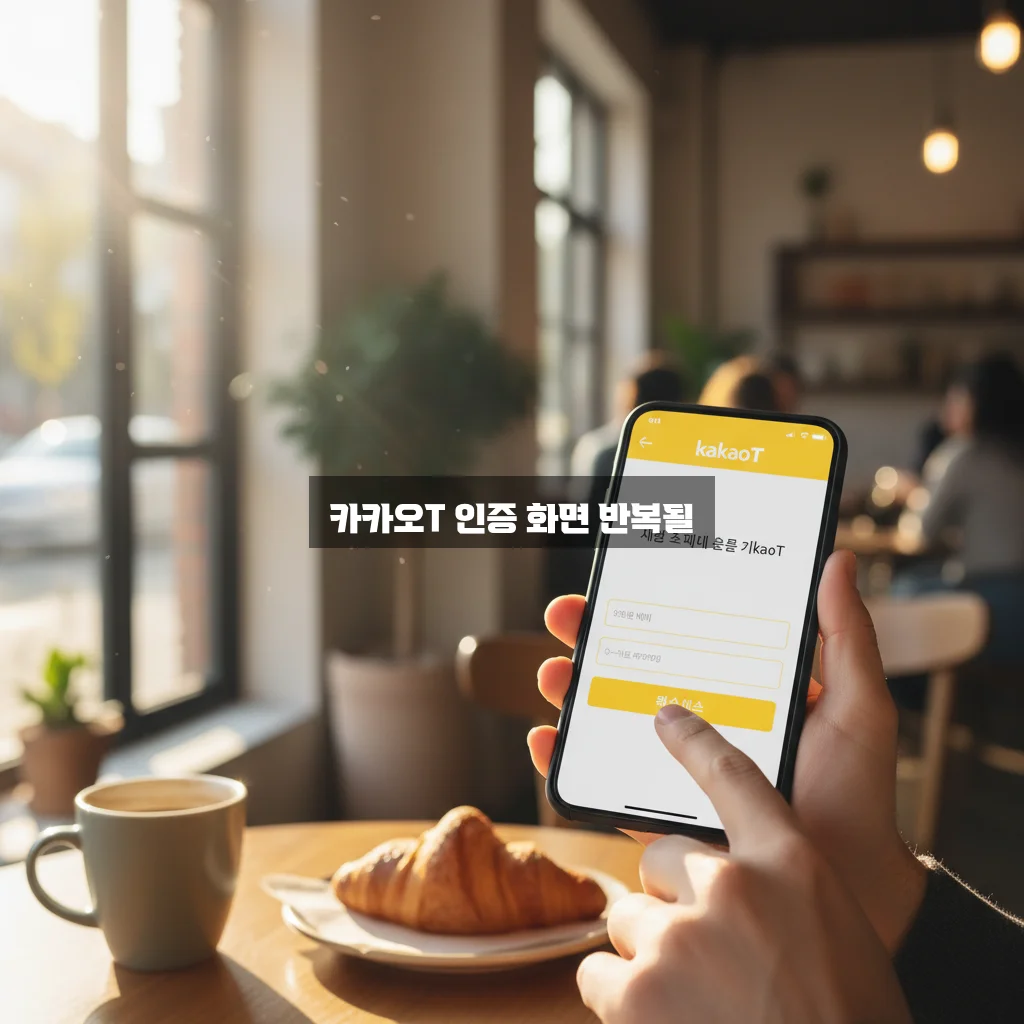 카카오T 인증 화면 반복될 때 관련 이미지 3