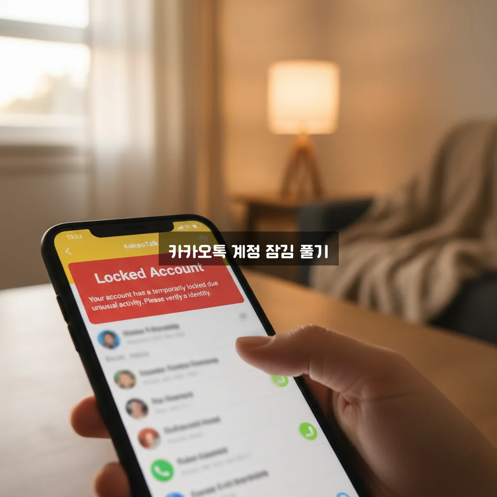 카카오톡 계정 잠김 풀기 관련 이미지 3