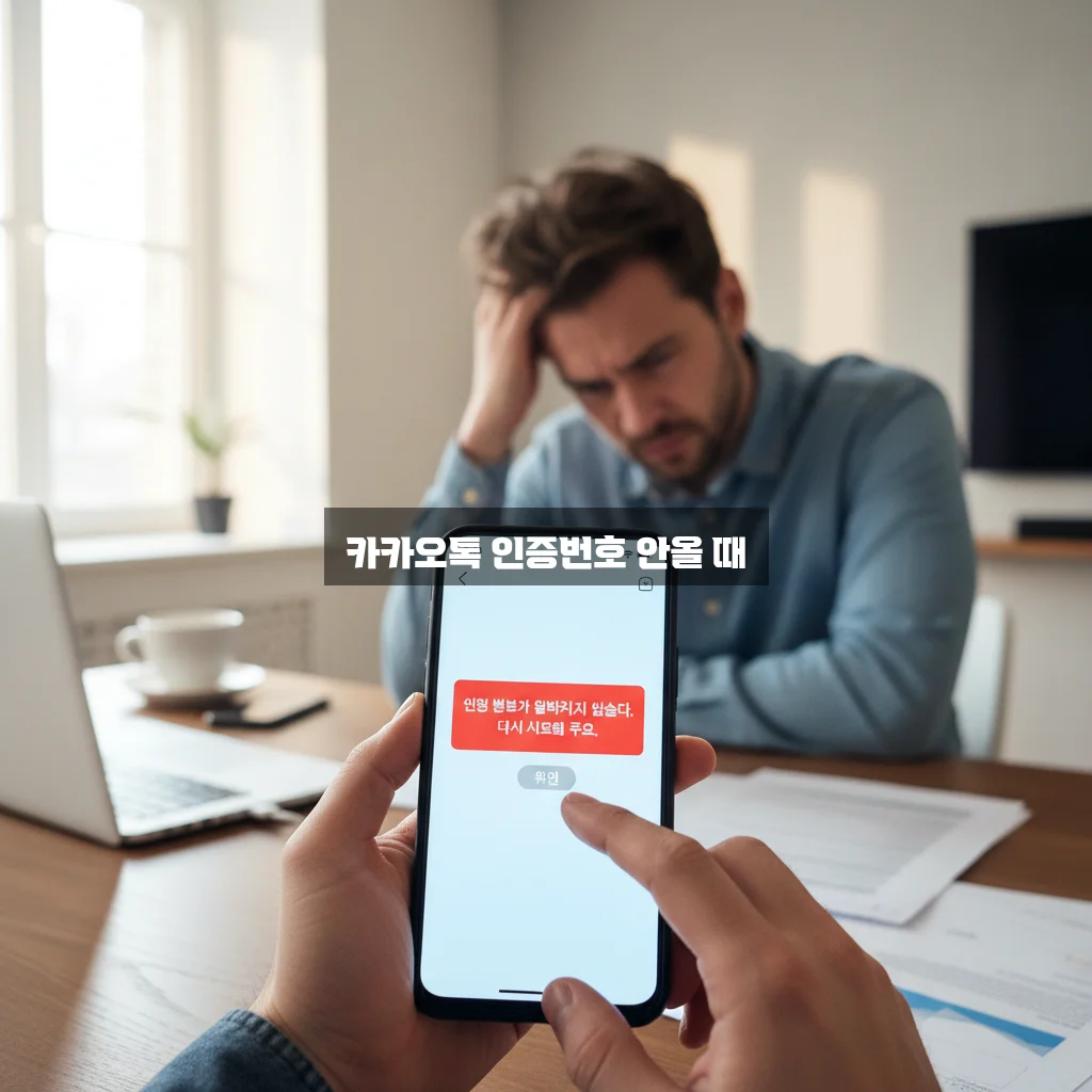 카카오톡 인증번호 안올 때 관련 이미지 1