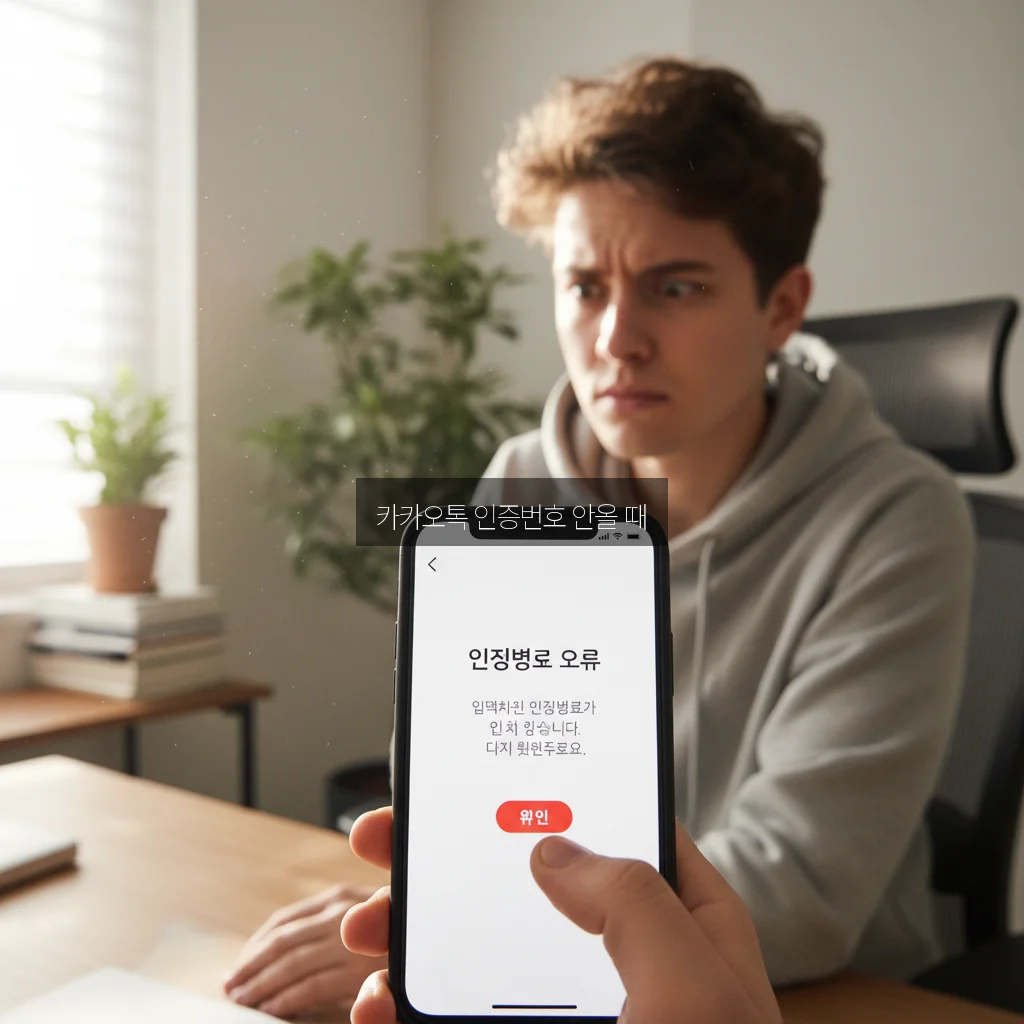 카카오톡 인증번호 안올 때 관련 이미지 2