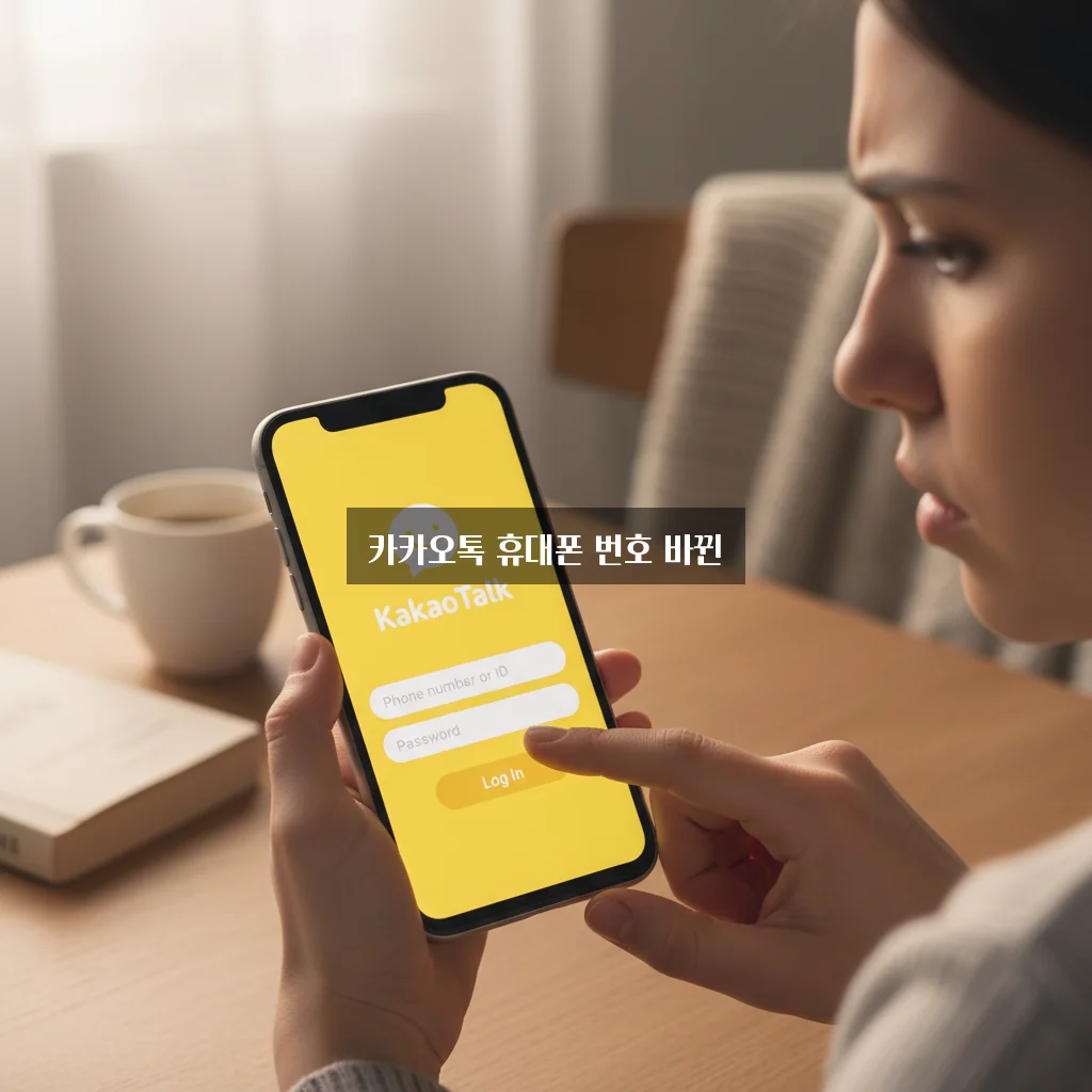 카카오톡 휴대폰 번호 바뀐 뒤 로그인 문제 관련 이미지 1