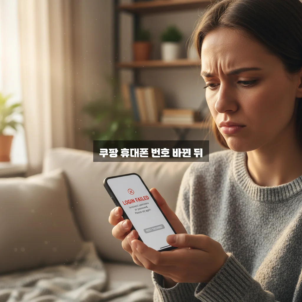 쿠팡 휴대폰 번호 바뀐 뒤 로그인 문제 관련 이미지 2