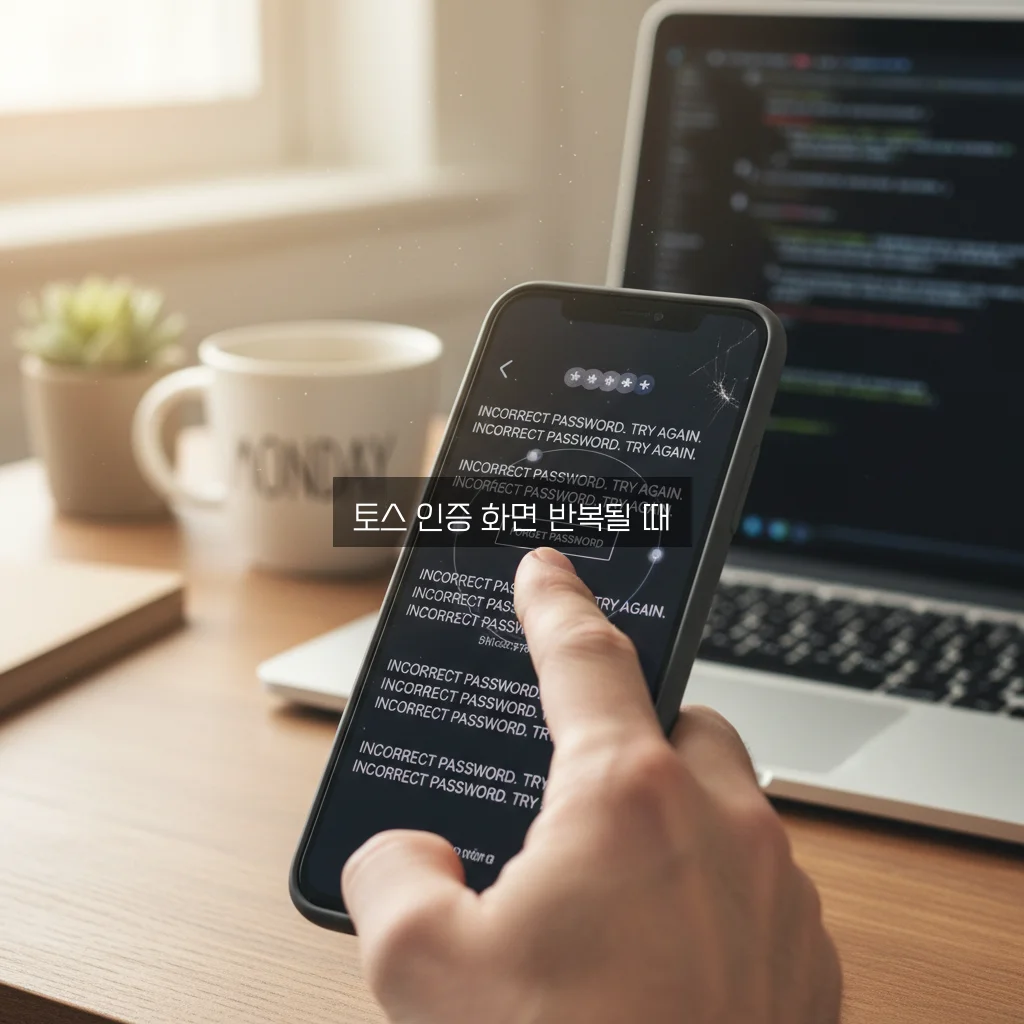 토스 인증 화면 반복될 때 관련 이미지 1