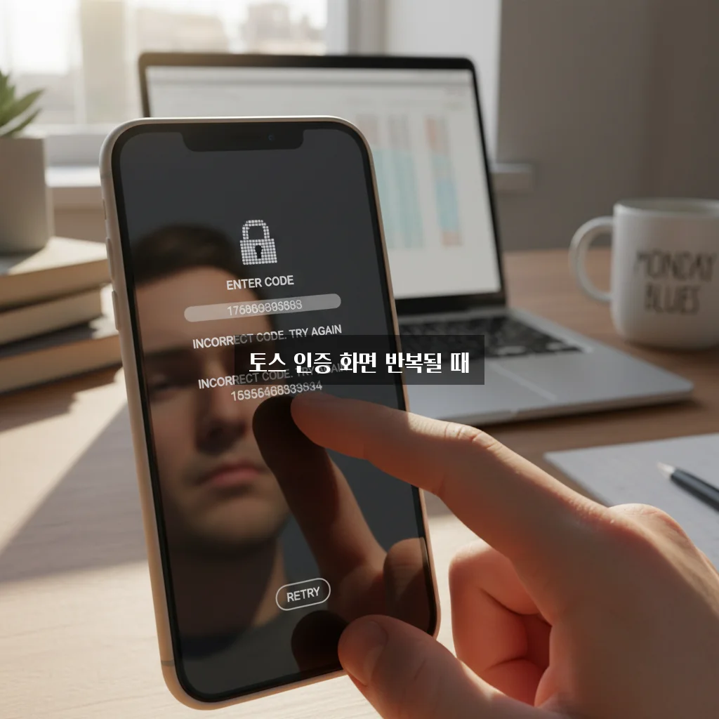 토스 인증 화면 반복될 때 관련 이미지 3