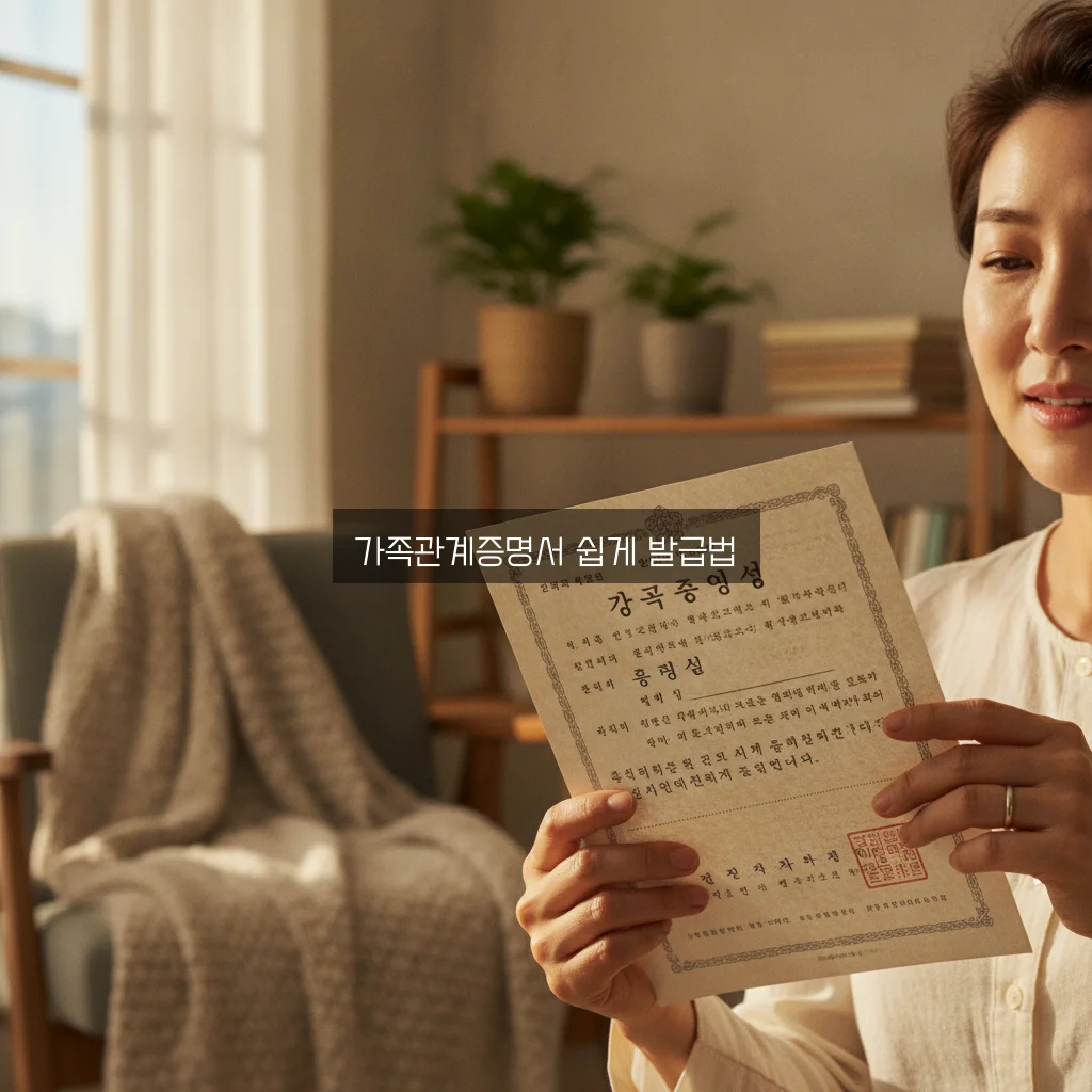 가족관계증명서 인터넷 발급 완벽 가이드 알아보기 관련 이미지 1