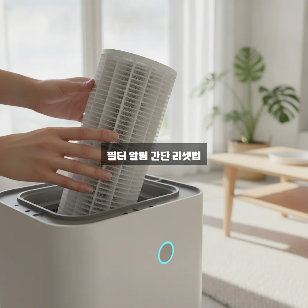 공기청정기 필터 교체 알림 쉽게 초기화하는 완벽 가이드 관련 이미지 2