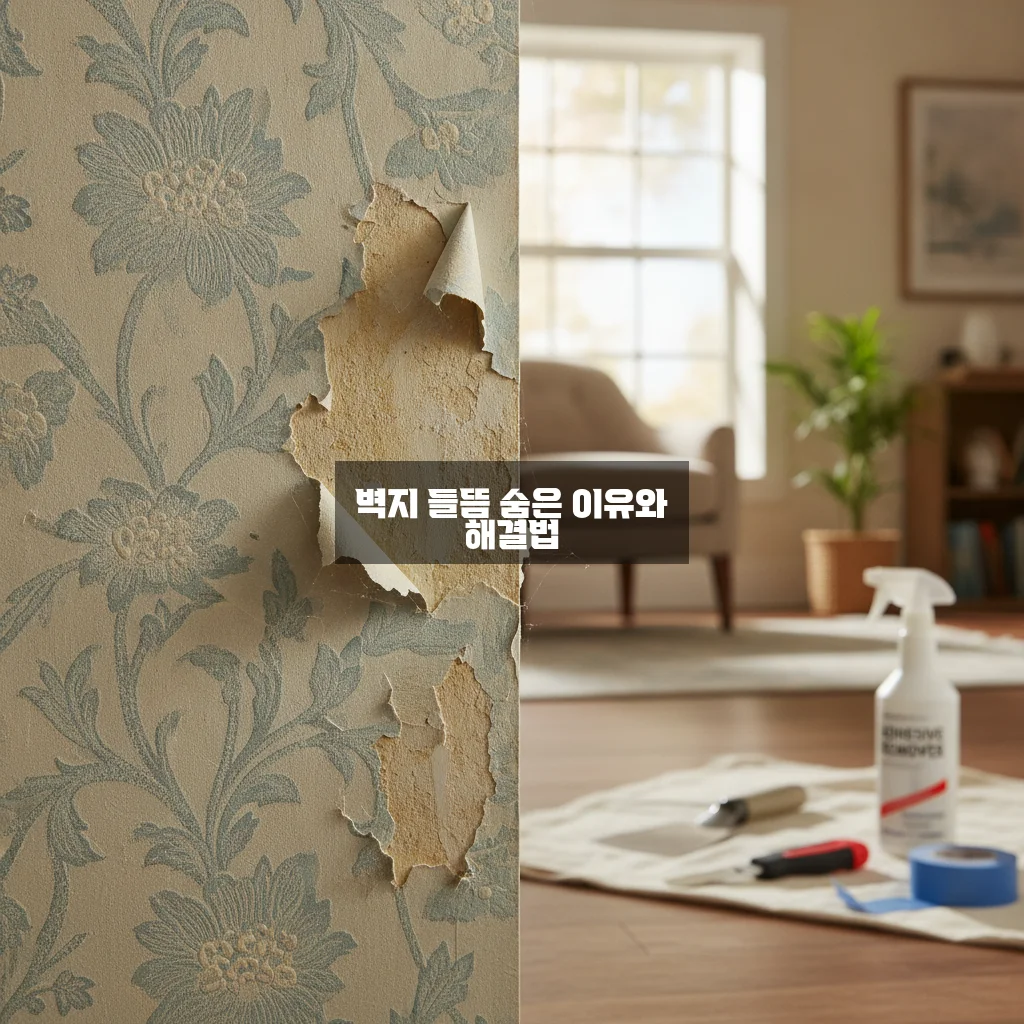 벽지 들뜸 원인과 간단한 보수 방법 완벽 정리 관련 이미지 1