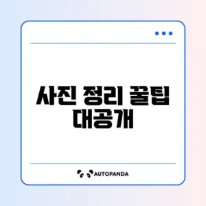아이폰 저장공간 부족할 때 사진 쉽게 정리하는 완벽 가이드