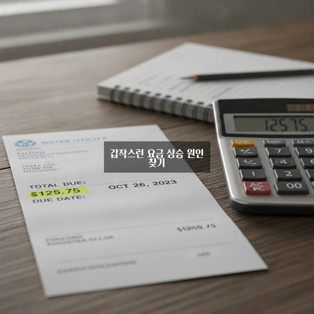 수도요금이 갑자기 많이 나온 이유 쉽게 확인하는 방법 가이드 관련 이미지 1