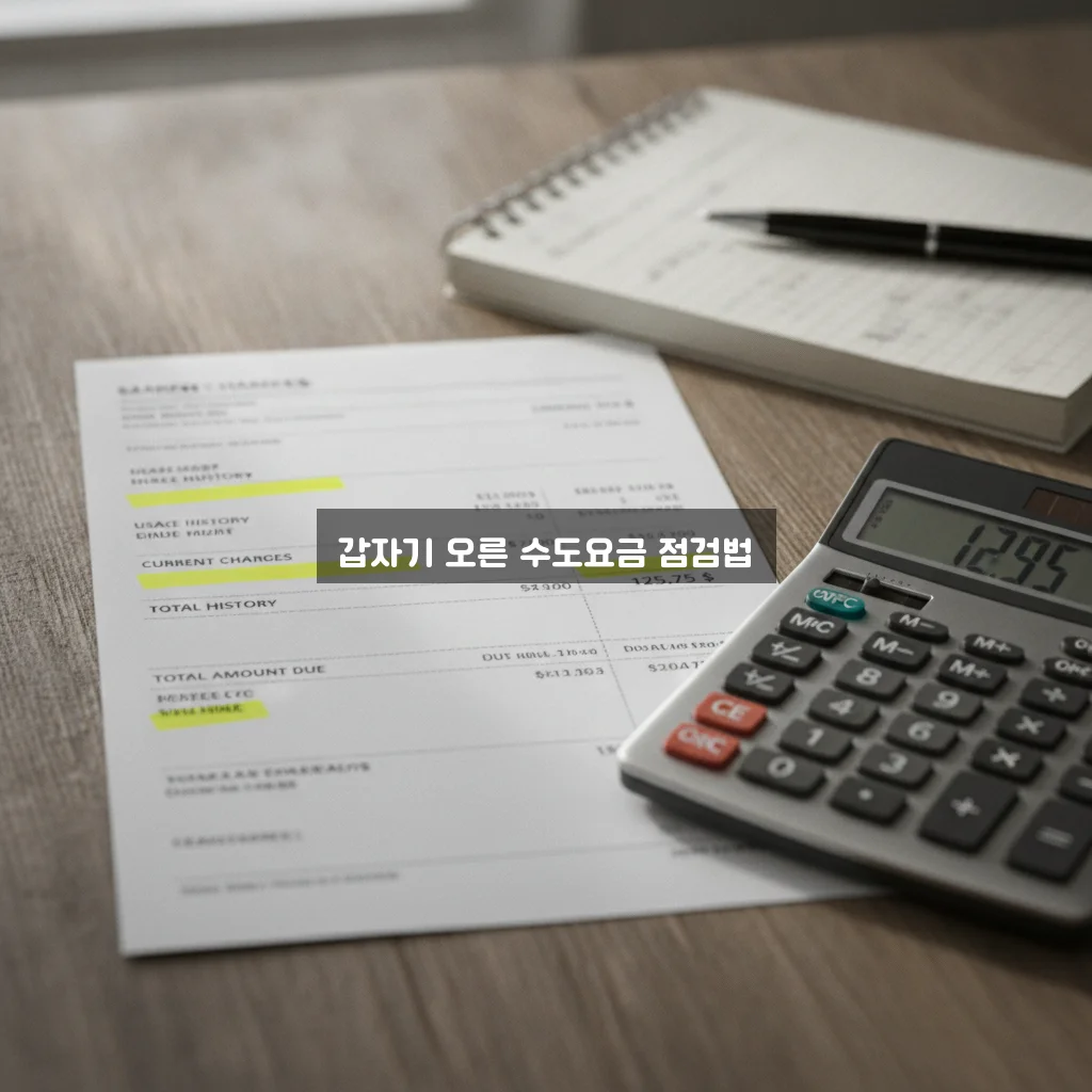수도요금이 갑자기 많이 나온 이유 쉽게 확인하는 방법 가이드 관련 이미지 3