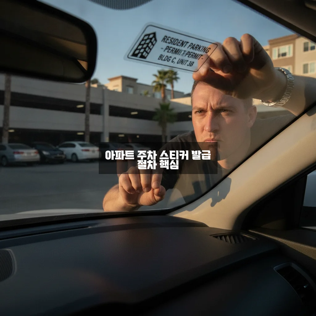 아파트 주차 스티커 발급 완벽 가이드 알아보기 관련 이미지 1