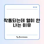 전자레인지 작동은 되는데 안 데워질 때 원인과 해결 방법 완벽 정리