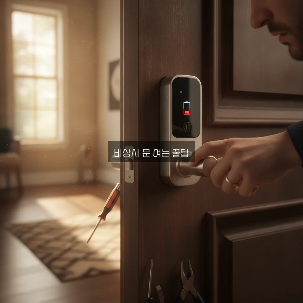 현관문 도어락 배터리 방전 시 쉽게 여는 방법 완벽 정리 관련 이미지 2